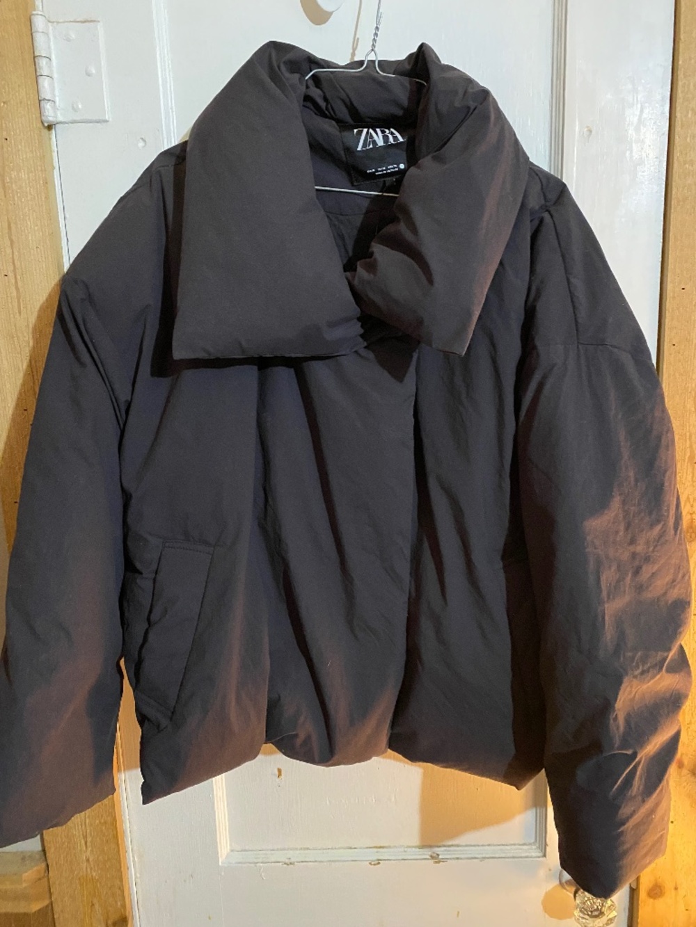 Zara black puffer jacket
